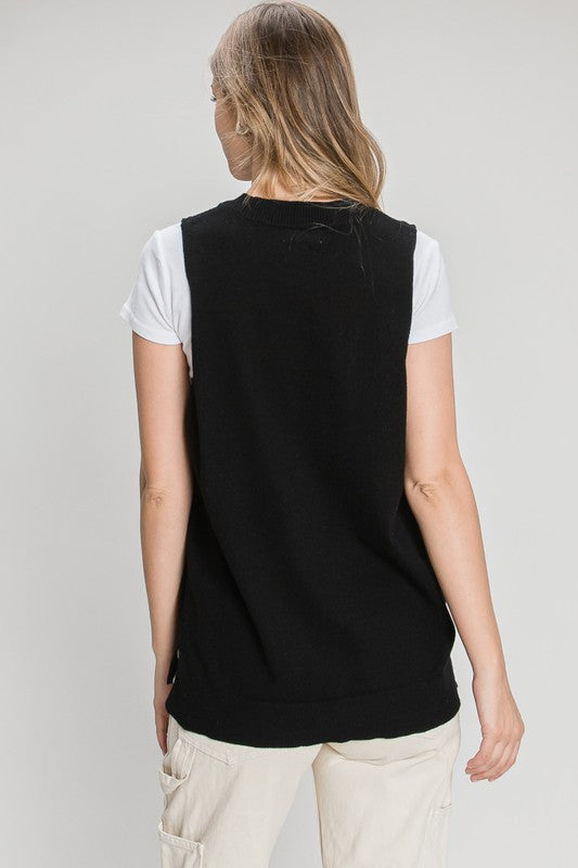V-neck vest