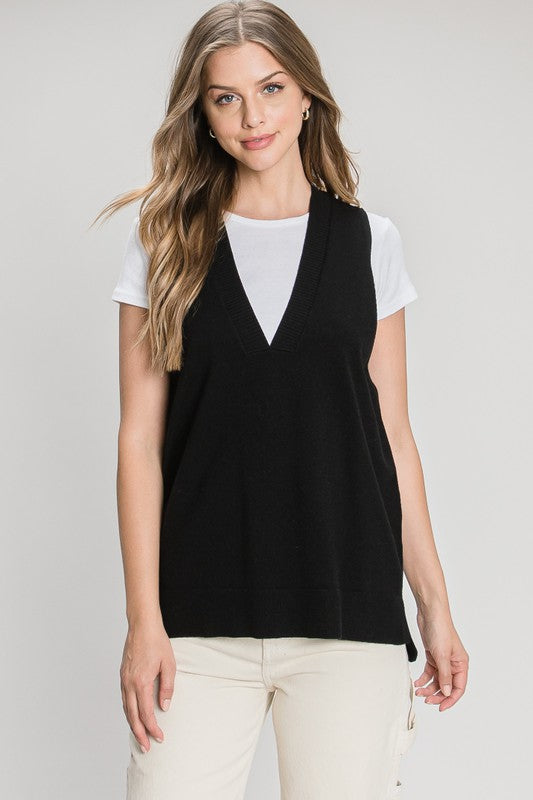 V-neck vest