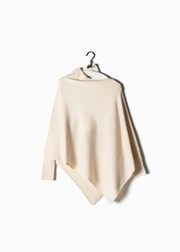 Triangle Poncho with sleeves.