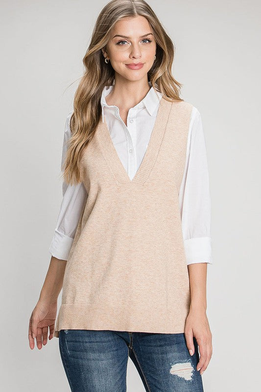 V-neck vest