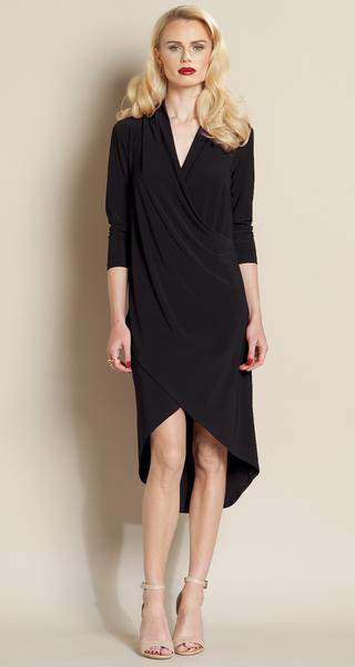 Crossover Tulip Hem Dress