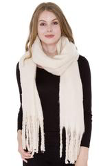 Black Super Soft Solid Color Oblong Scarf JS1285