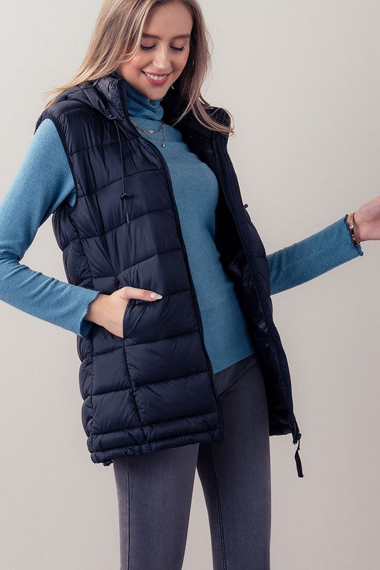 Padded Light Weight, long vest.