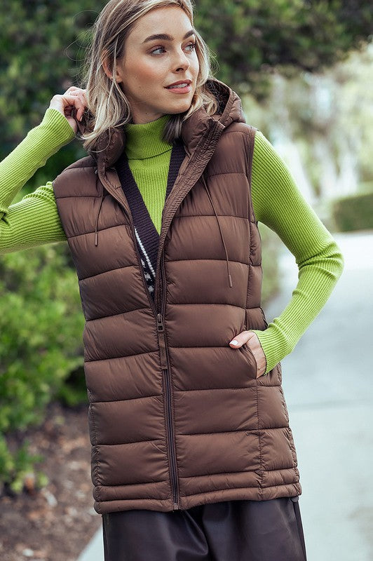 Padded Light Weight, long vest.