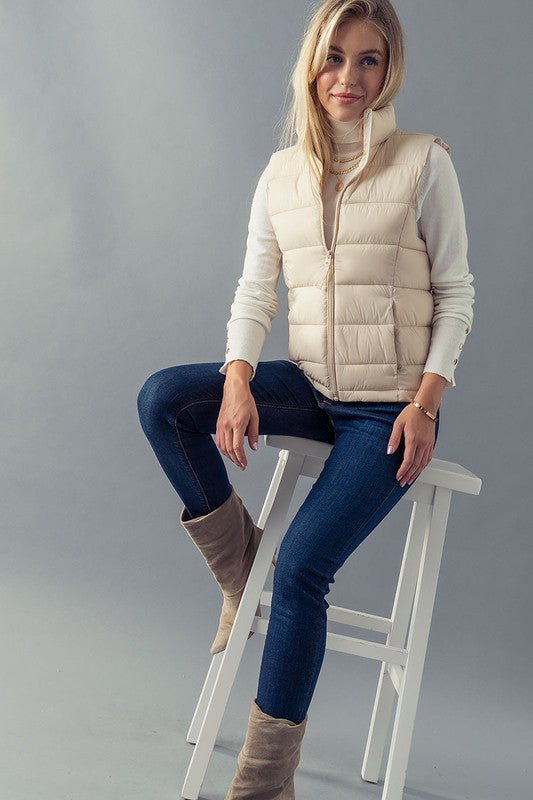 Short Padded Light Weight, vest.