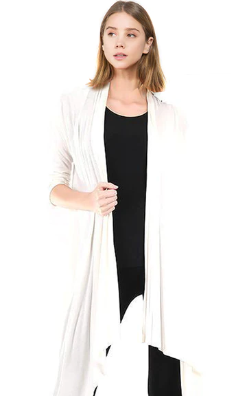 Sleeve long vest cardigan