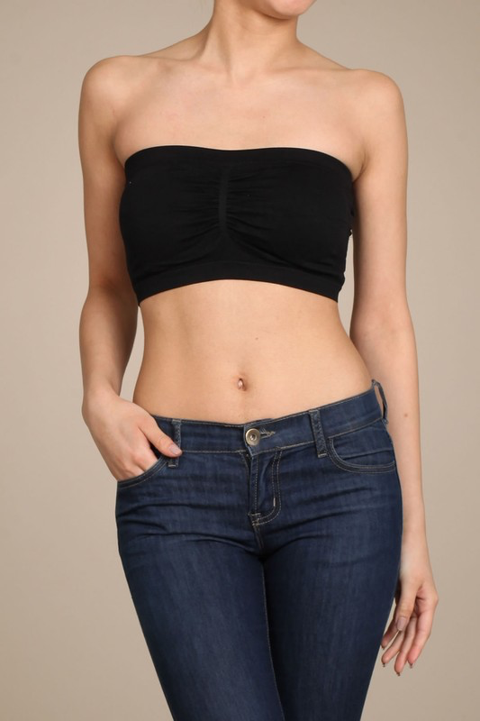 Seamless Built-In-Bra Bandeau,Padded