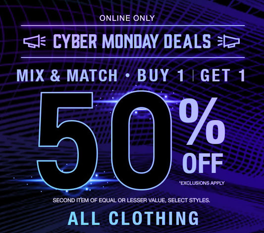 CIBER MONDAY IS HERE! BOGO 50 plus FREE SHIPPING!