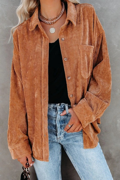 Boyfriend Corduroy shacket