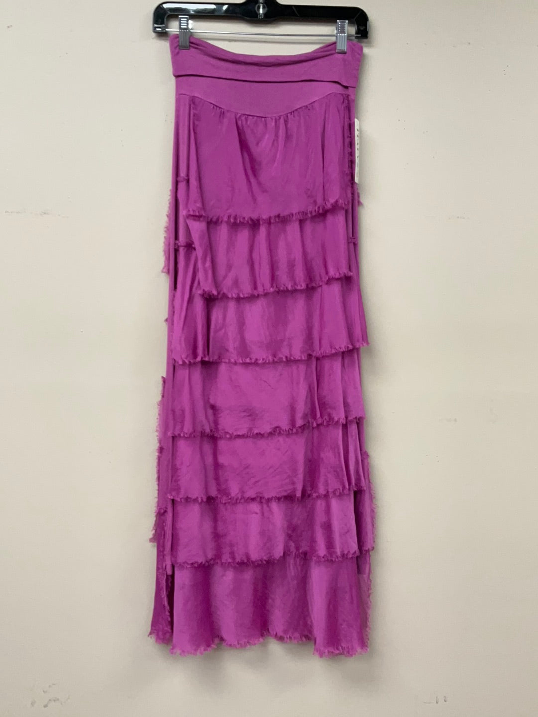 Italian Silky Layered maxi Skirt