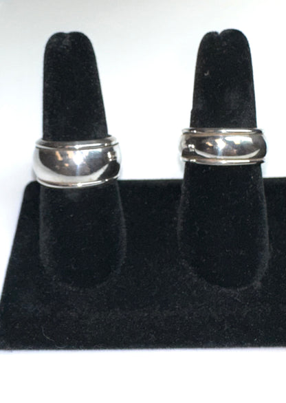 Fidget sterling silver ring