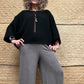 Linen weaved Italian wide leg pants.