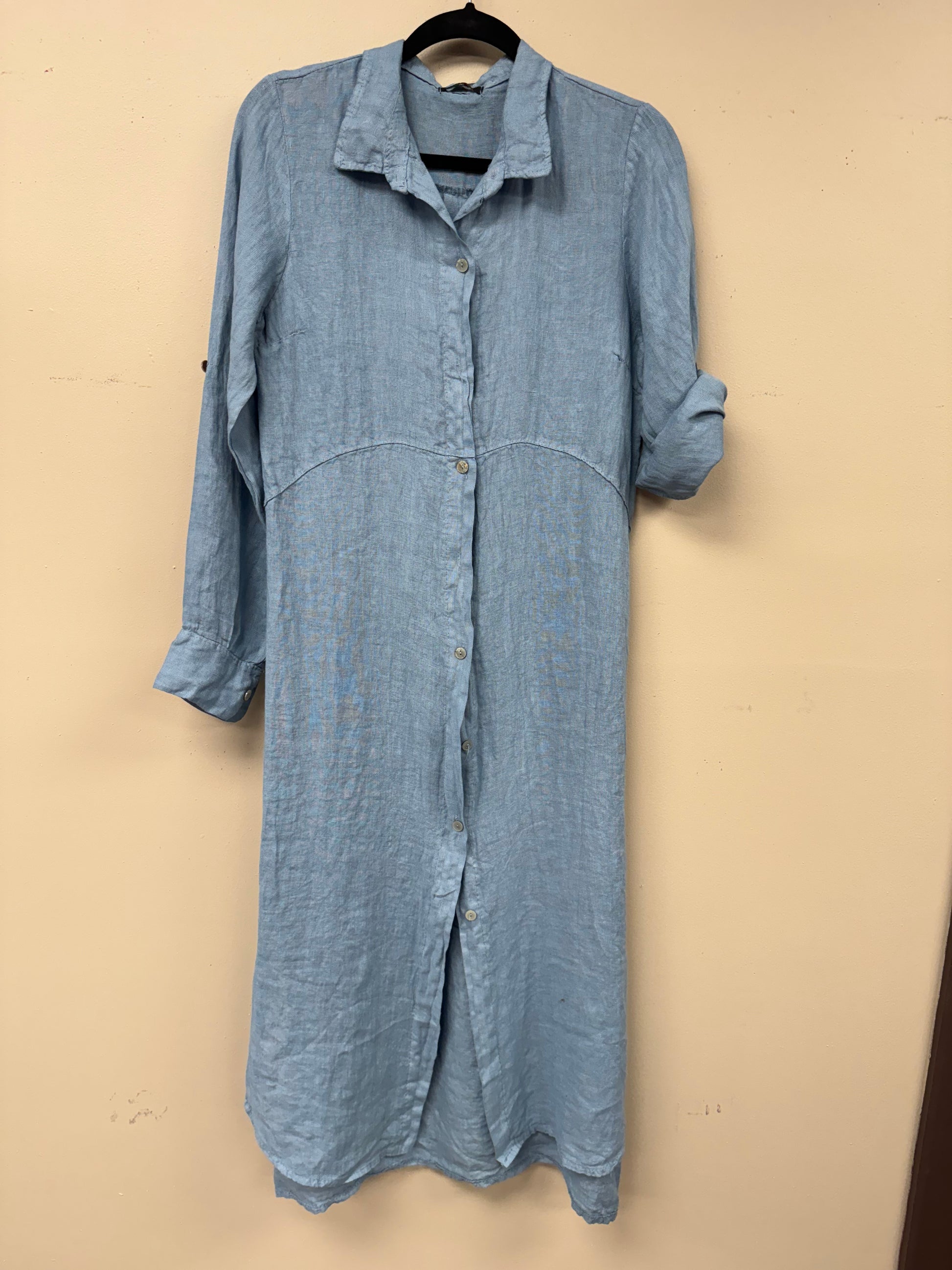Meo Meli Style 2454. NT Style 9279. Italian linen turquoise long tunic. rust / one size Meo Meli Style 2454. NT Style 9279. Italian linen turquoise long tunic. rust / one size