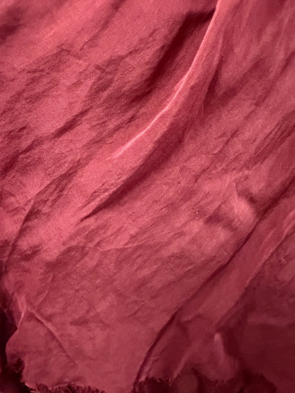 Italian layered ruffle silky pants
