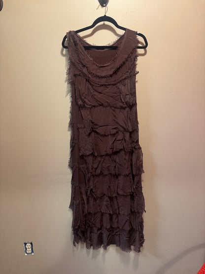 Italian silky layered dress