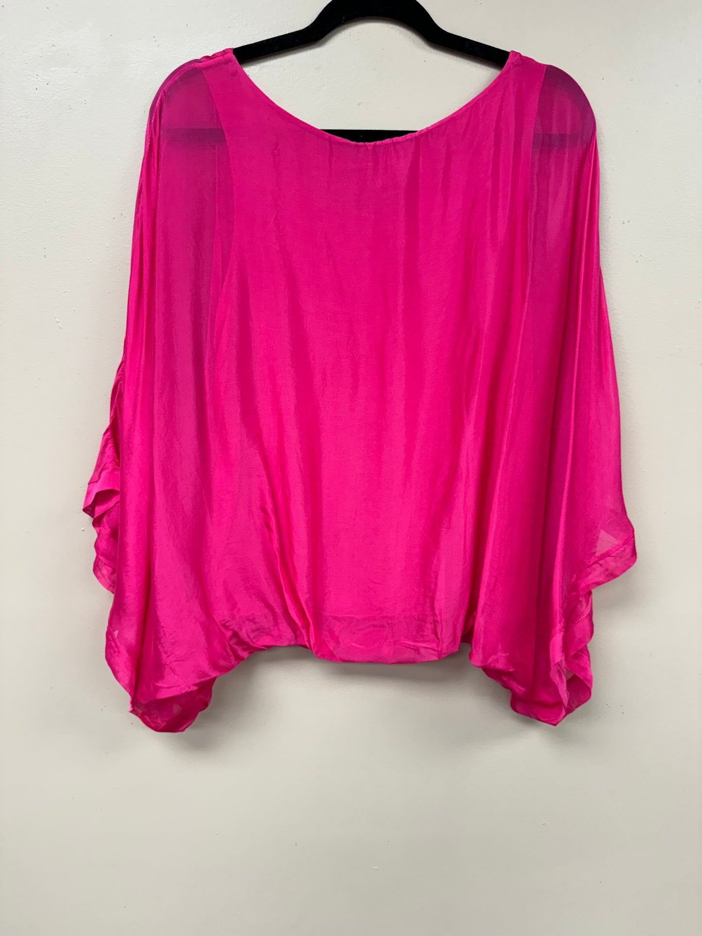 Italian, silk caftan top