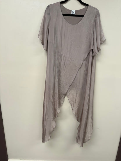 Italian Silky Asymetrical tunic/pant set