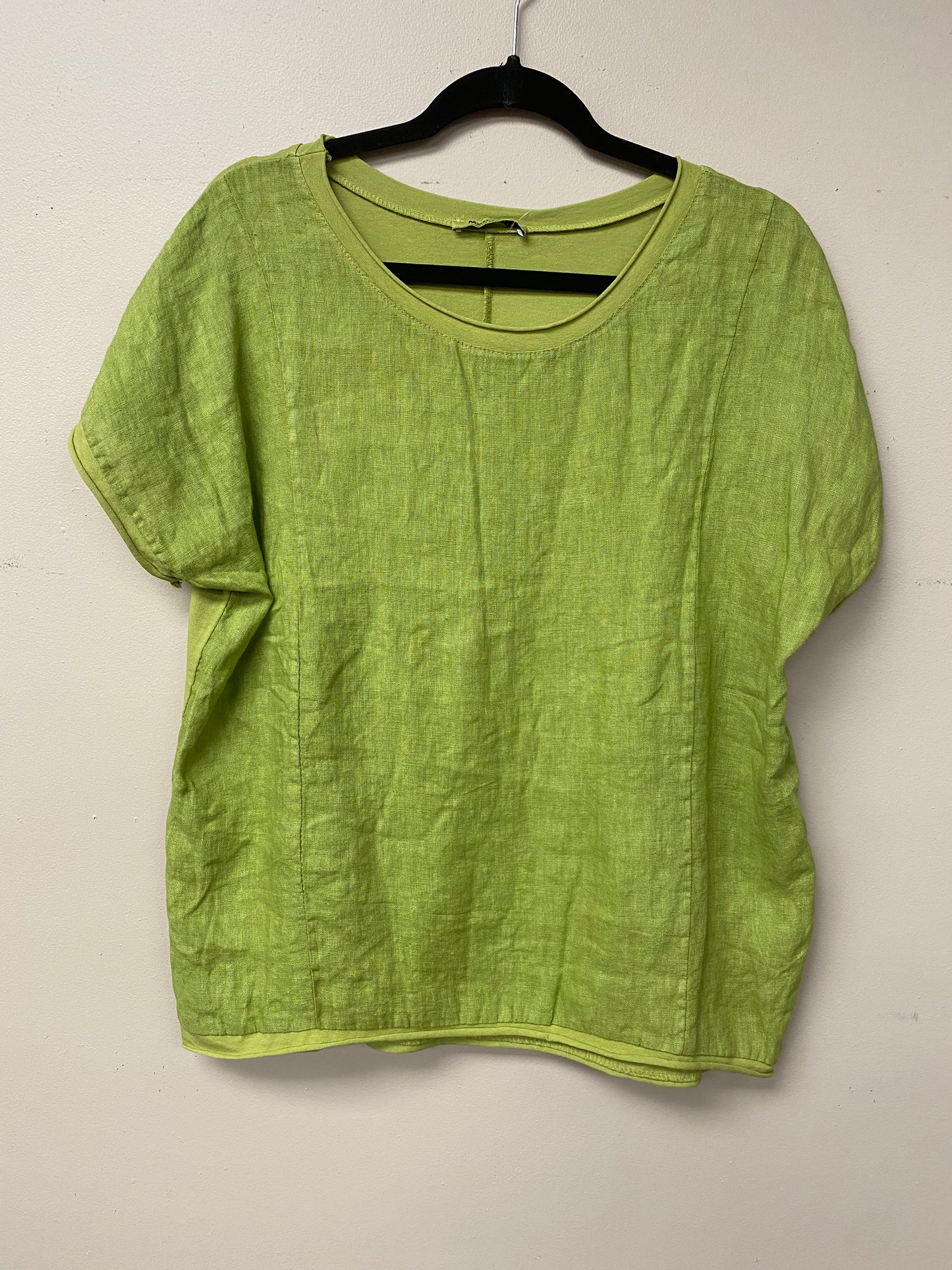 Italian Linen Cotton Short sleeve Top. 2727