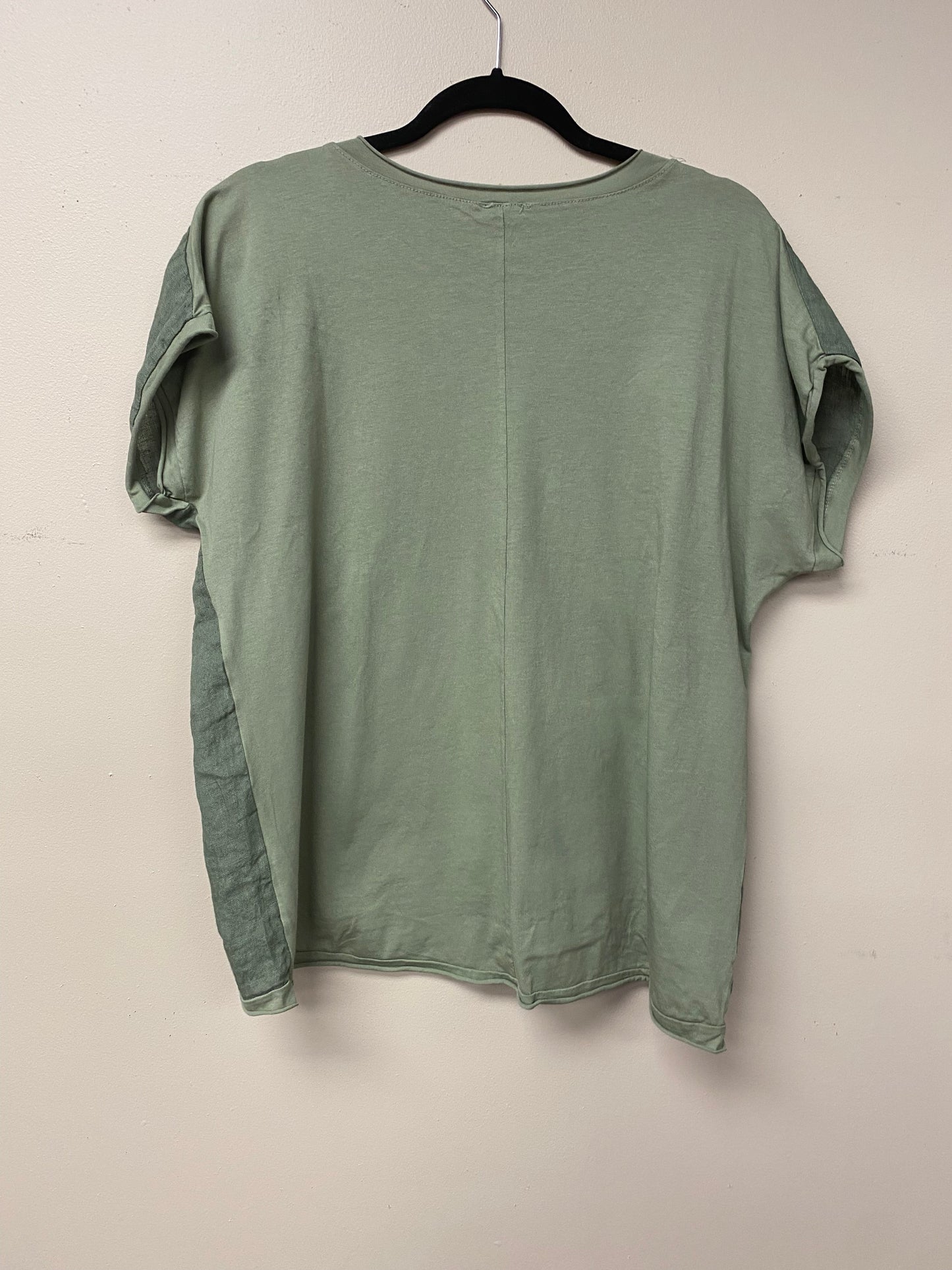 Italian Linen Cotton Short sleeve Top. 2727