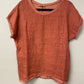 Italian Linen Cotton Short sleeve Top. 2727