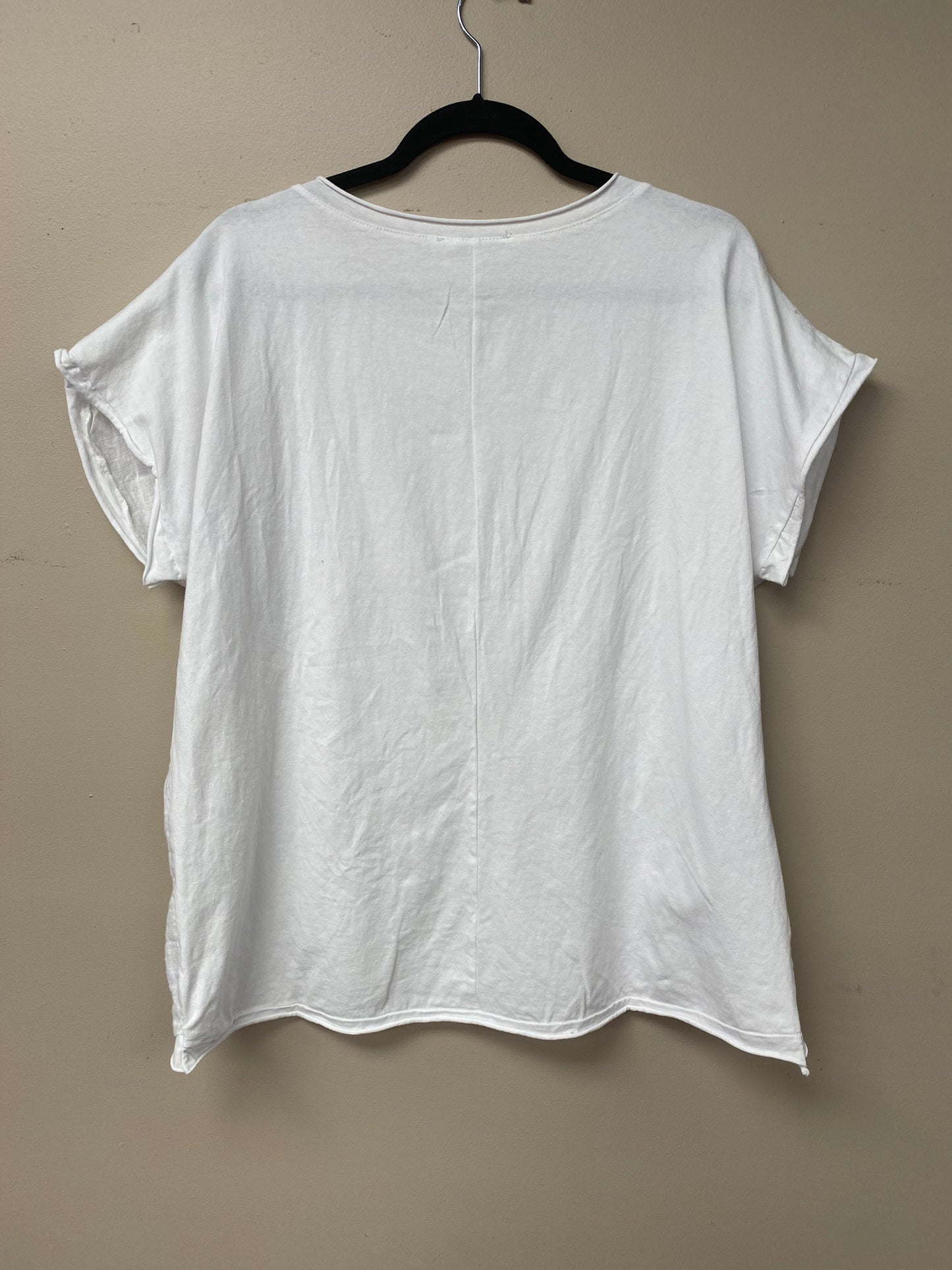 Italian Linen Cotton Short sleeve Top. 2727