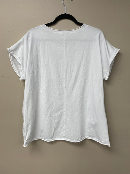Italian Linen Cotton Short sleeve Top. 2727