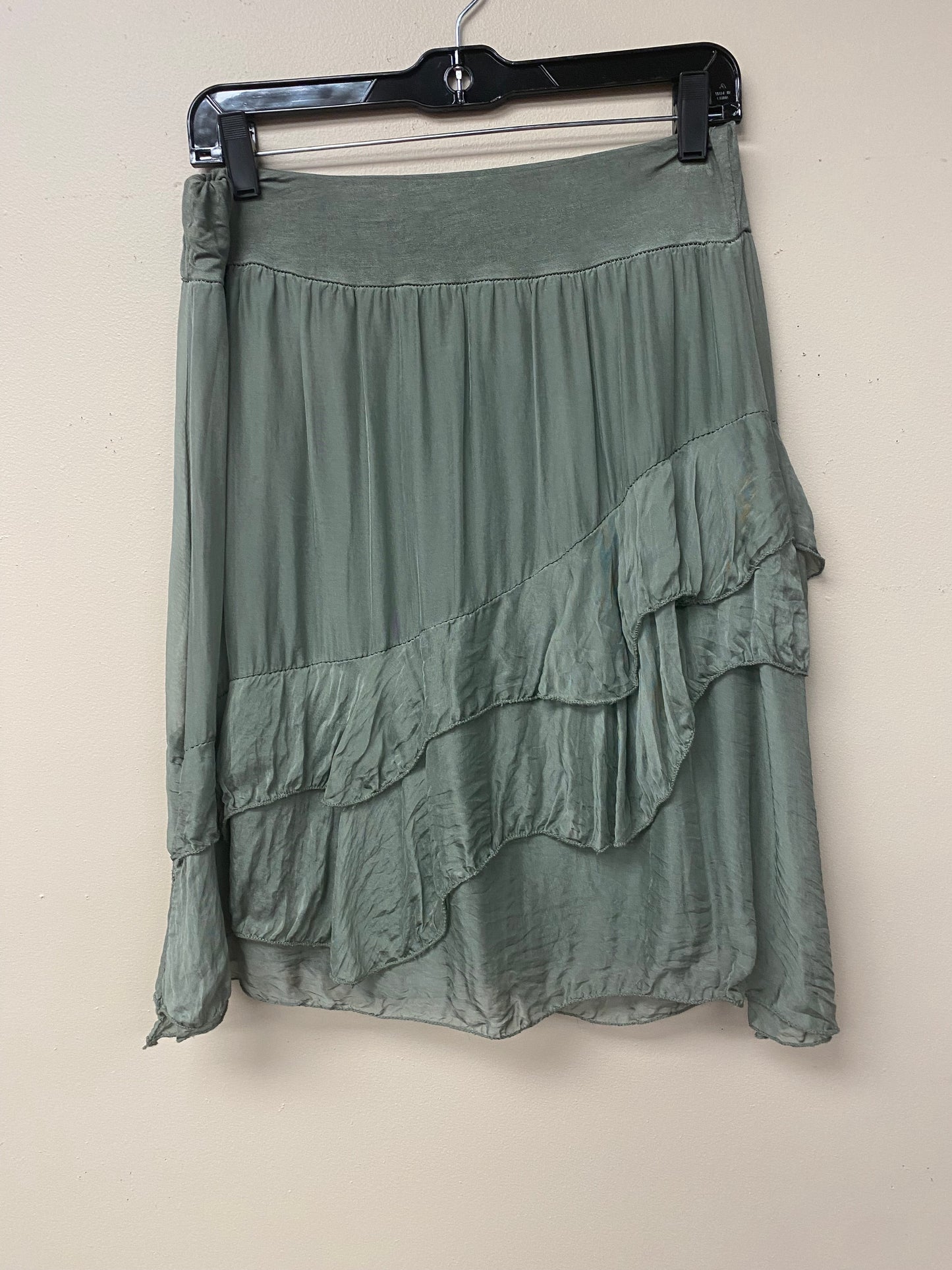 Italian Silky tiered skirt.