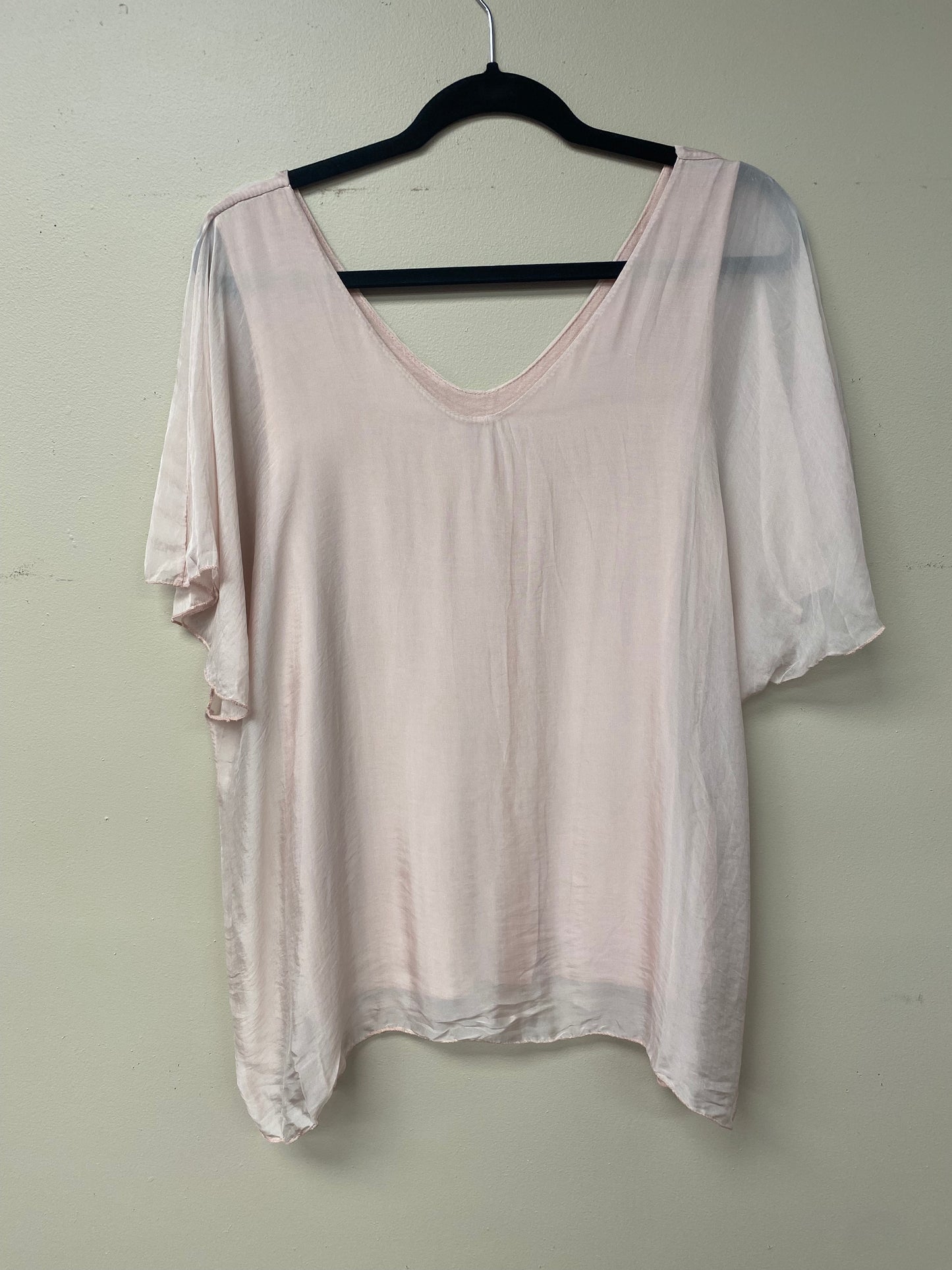 Silky Italian short sleeve top