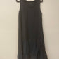 Loose Ruffle hem linen dress.