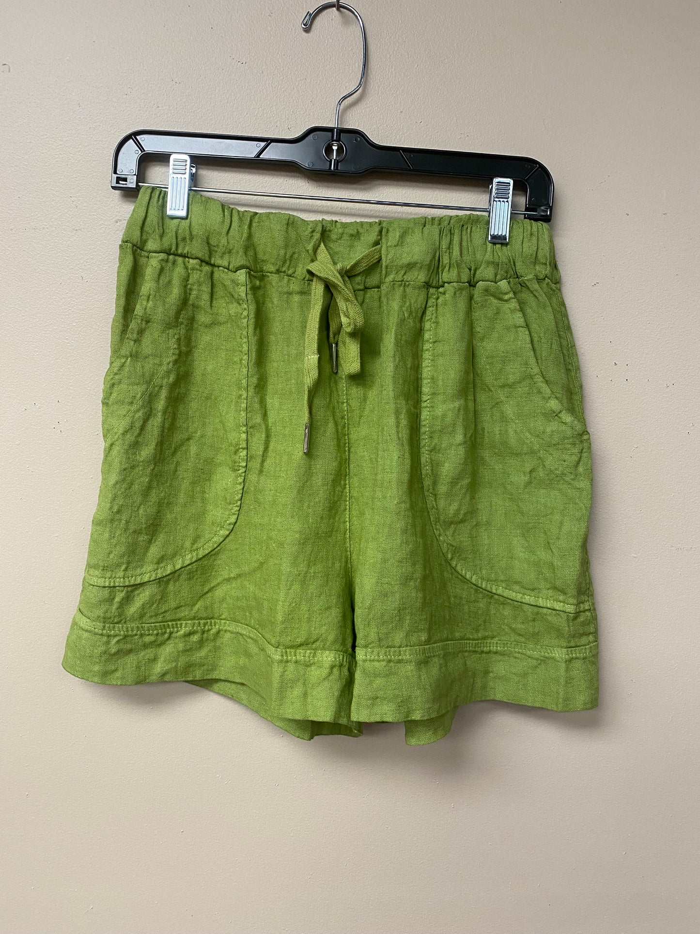 Italian drawstring linen shorts