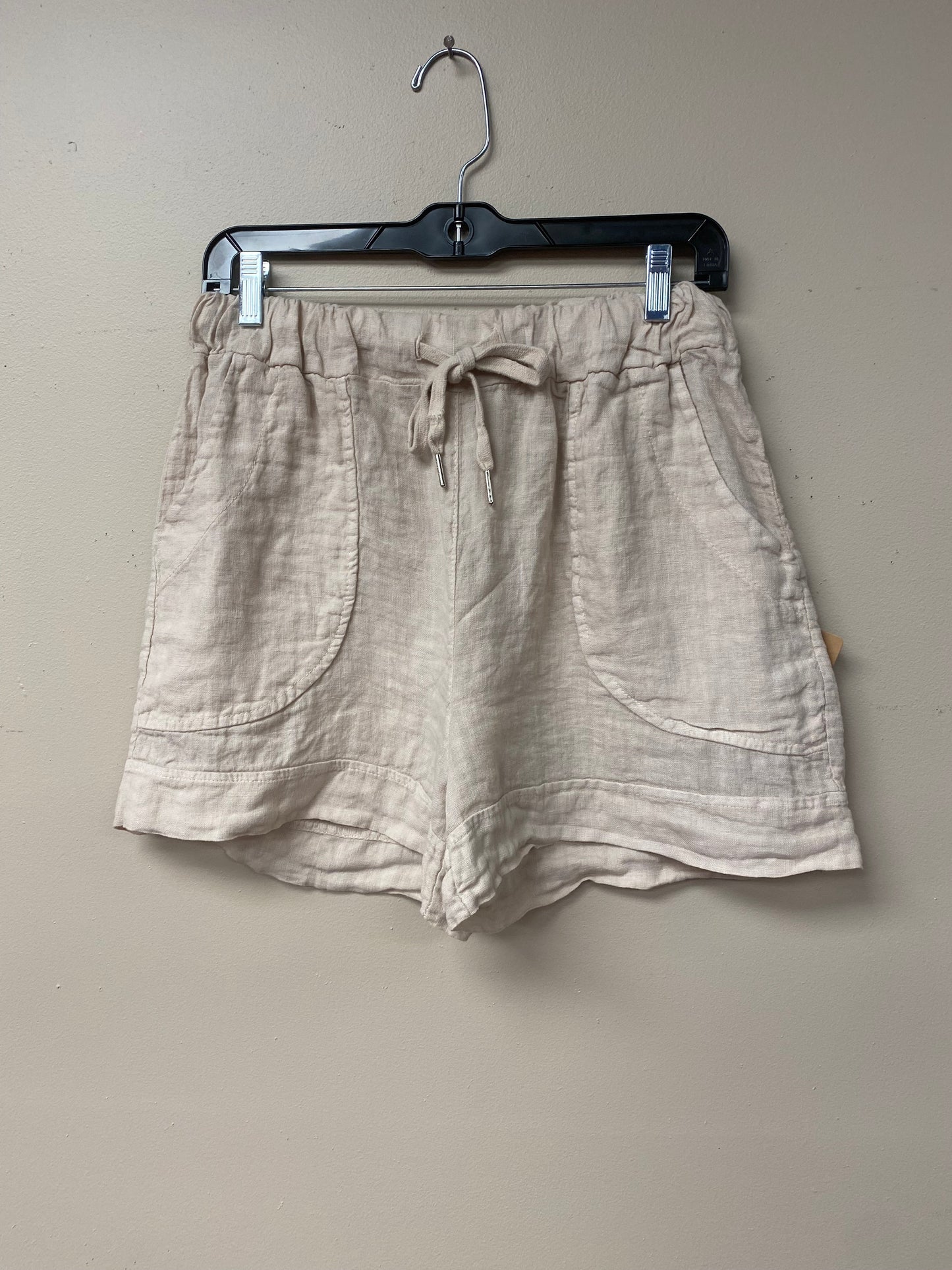 Italian drawstring linen shorts