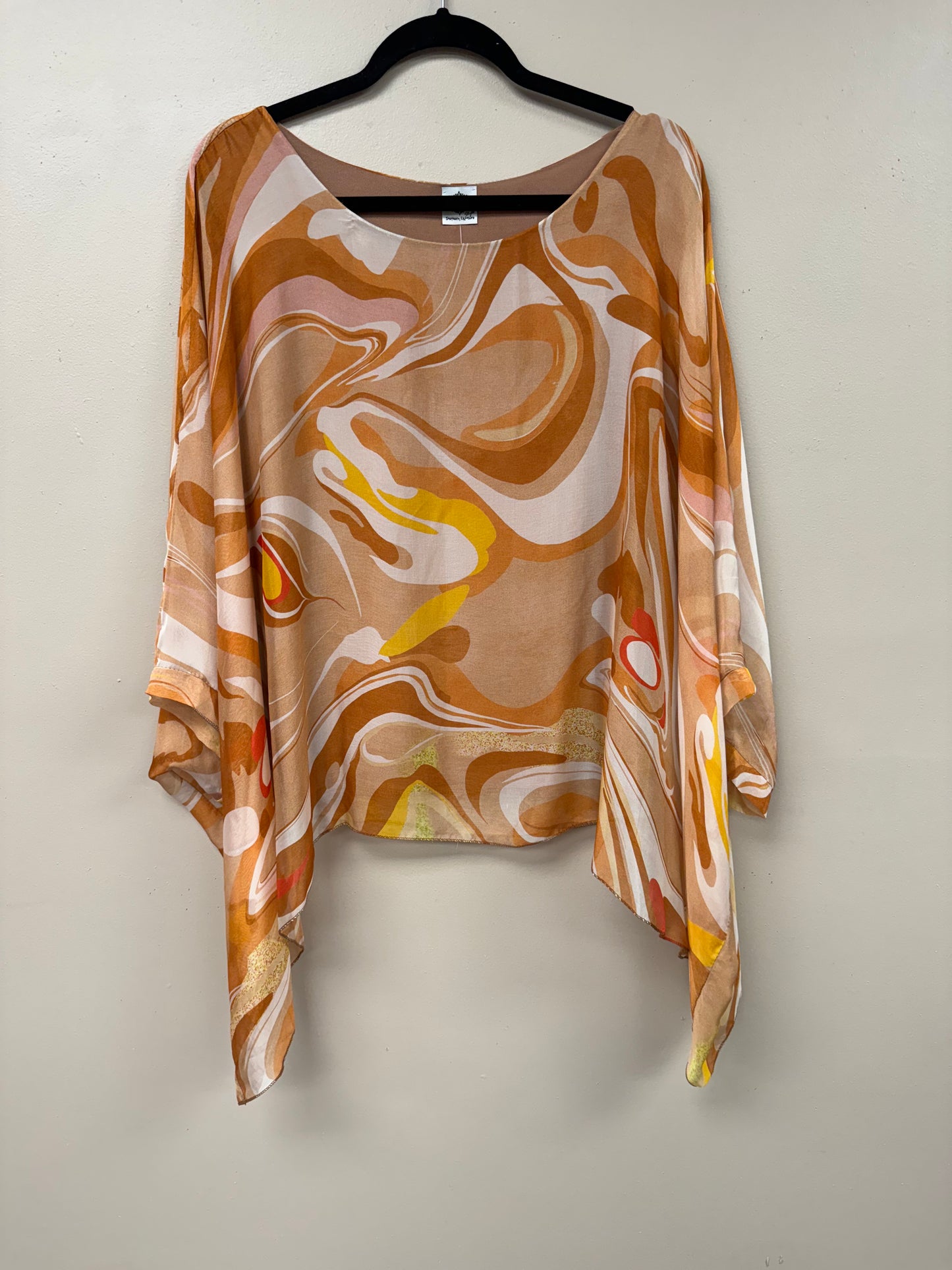 Italian Abstract caftan top