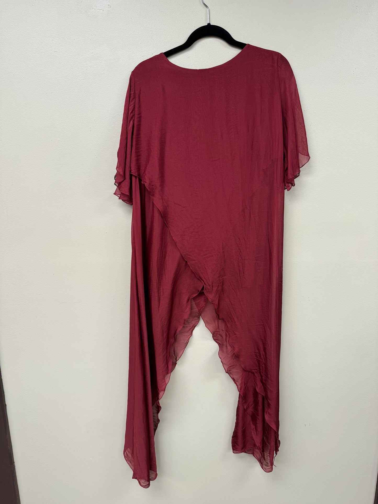 Italian Silky Asymetrical tunic/pant set