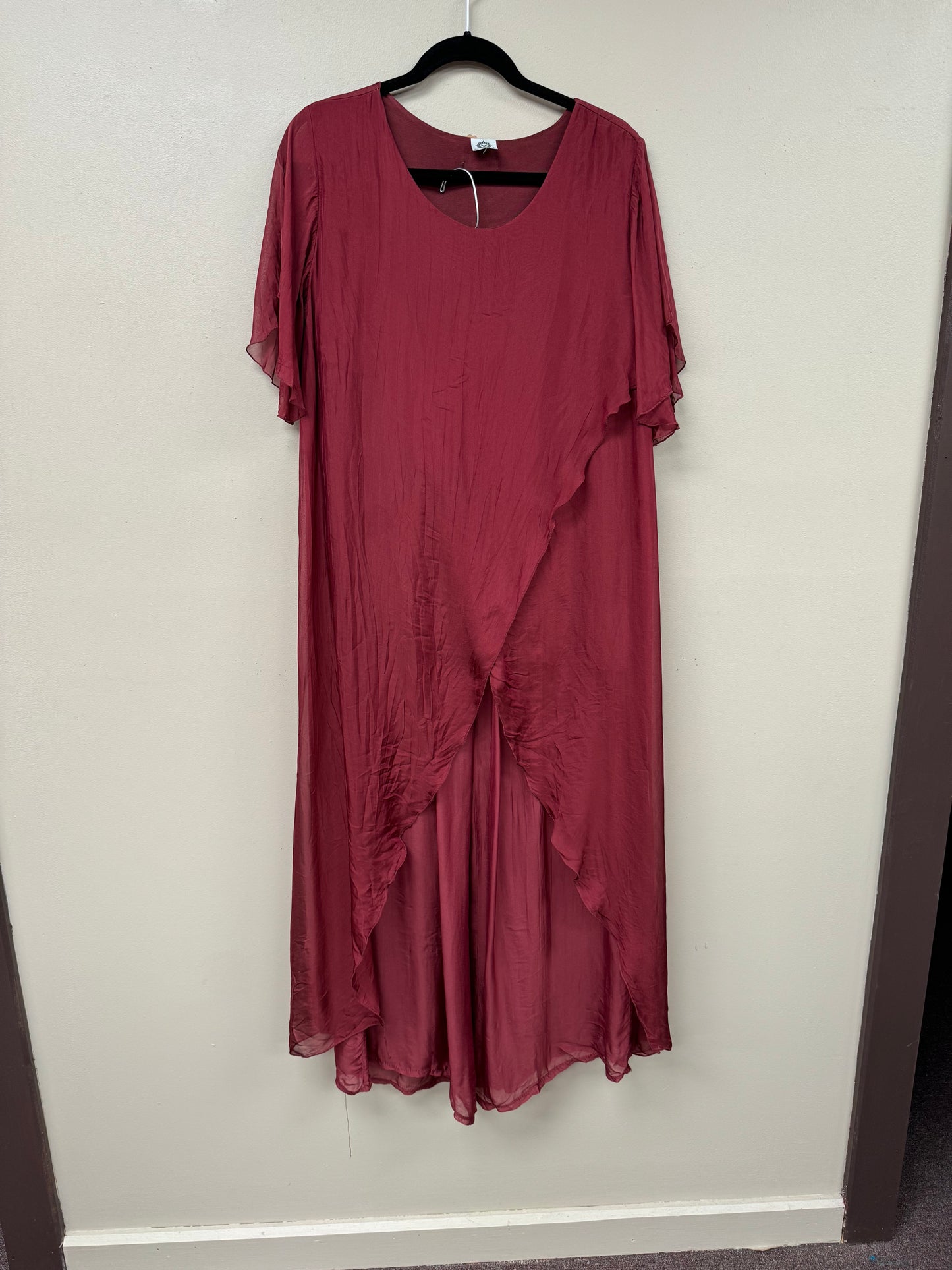 Italian Silky Asymetrical tunic/pant set