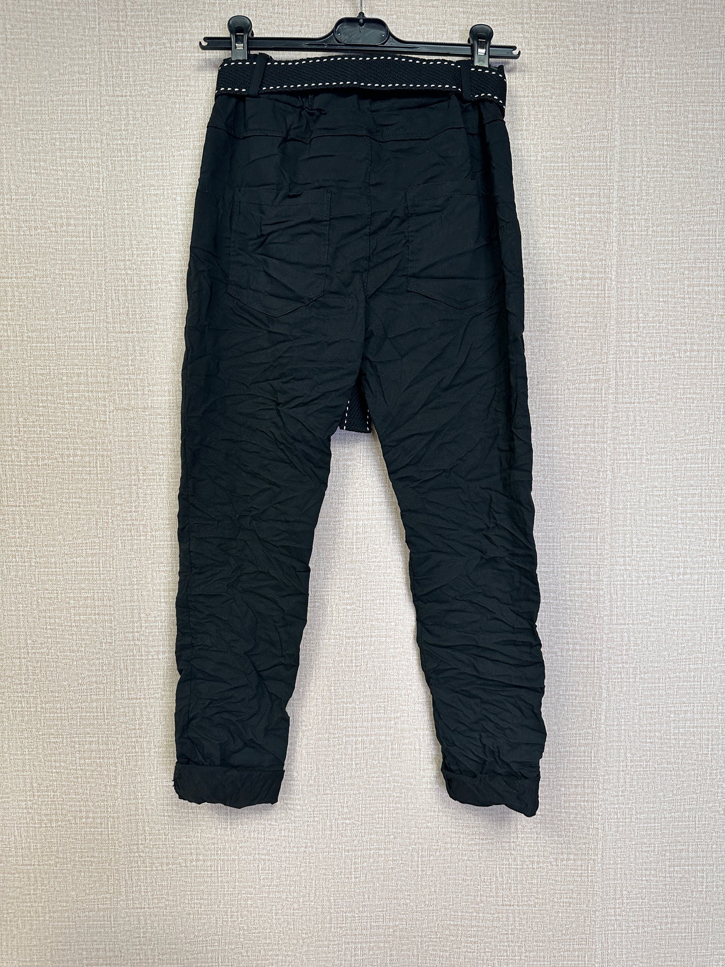 Italian Crinkle belt Jogger