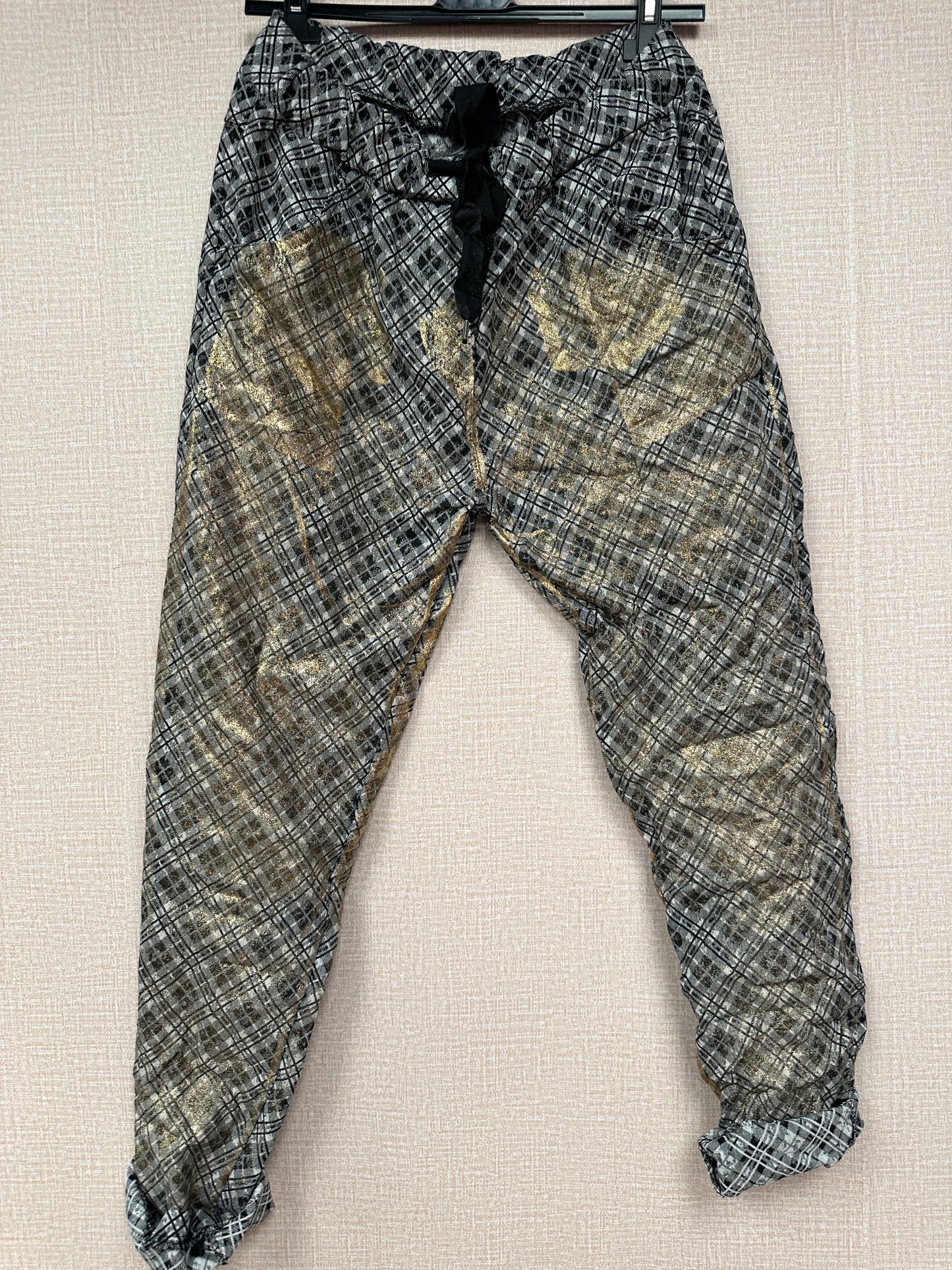 Italian women printed joggers