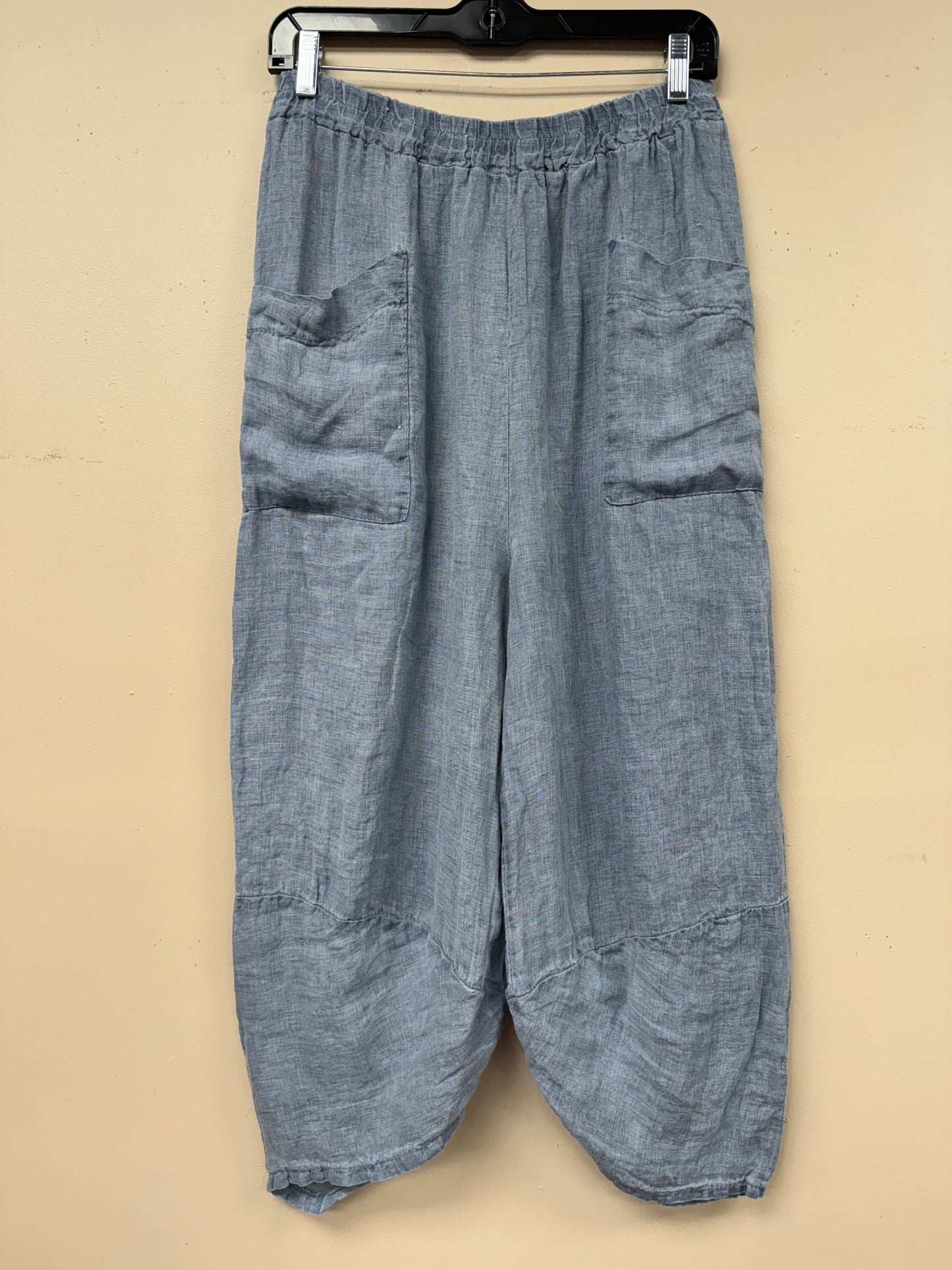 Two pocket barrel Italian linen pants