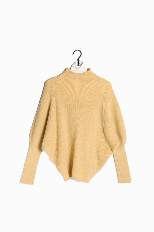 Mockneck batwing sleevesSweater