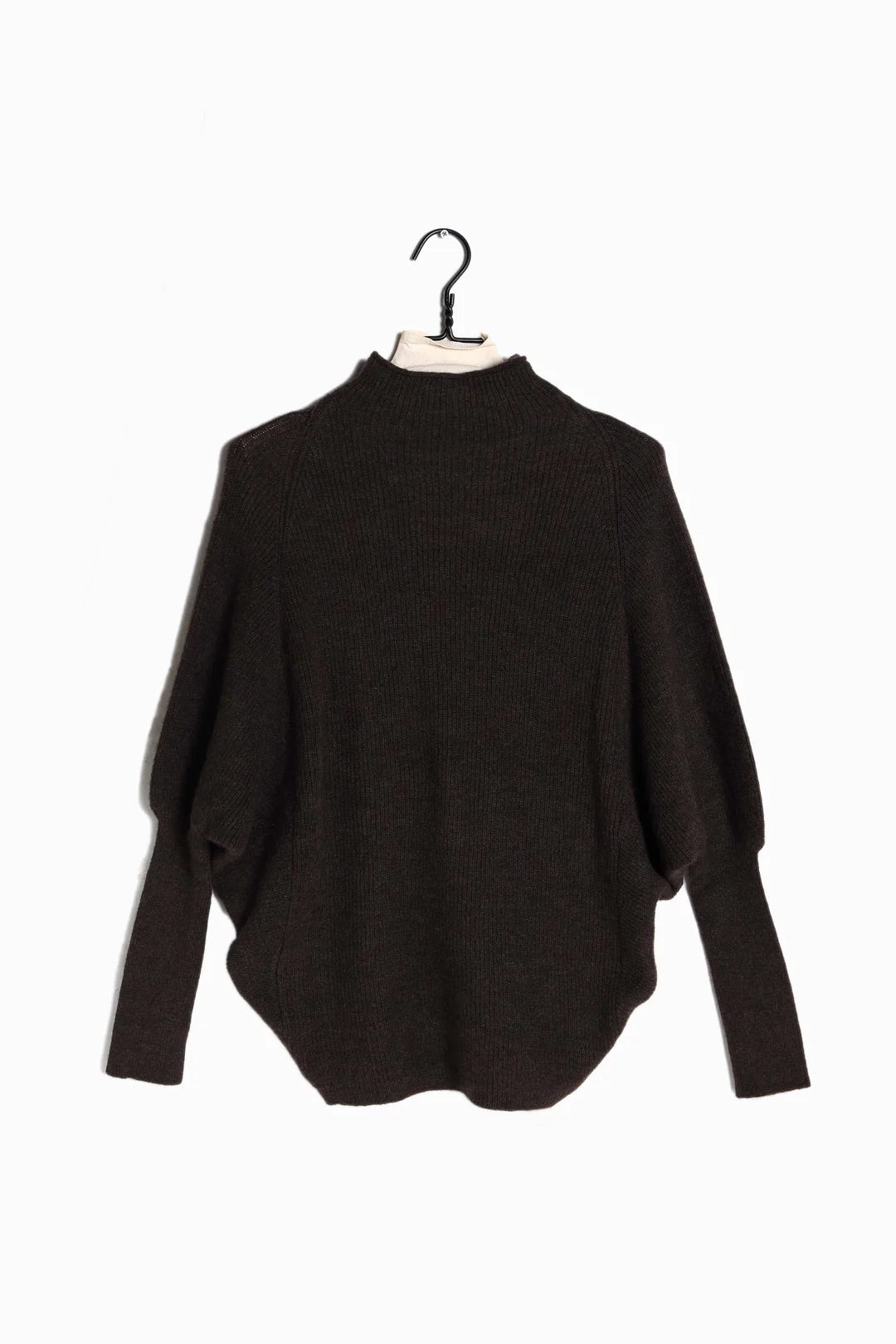 Mockneck batwing sleevesSweater