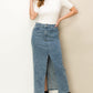 Front Slit Midi Skirt