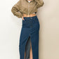 Front Slit Midi Skirt
