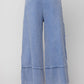 Feeling good, Washed Terry Knit Wide Leg Pants