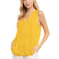 Pleated V Neck Tank