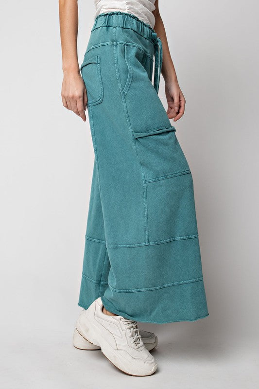 Feeling great Terry Knit Wide  Leg Pants