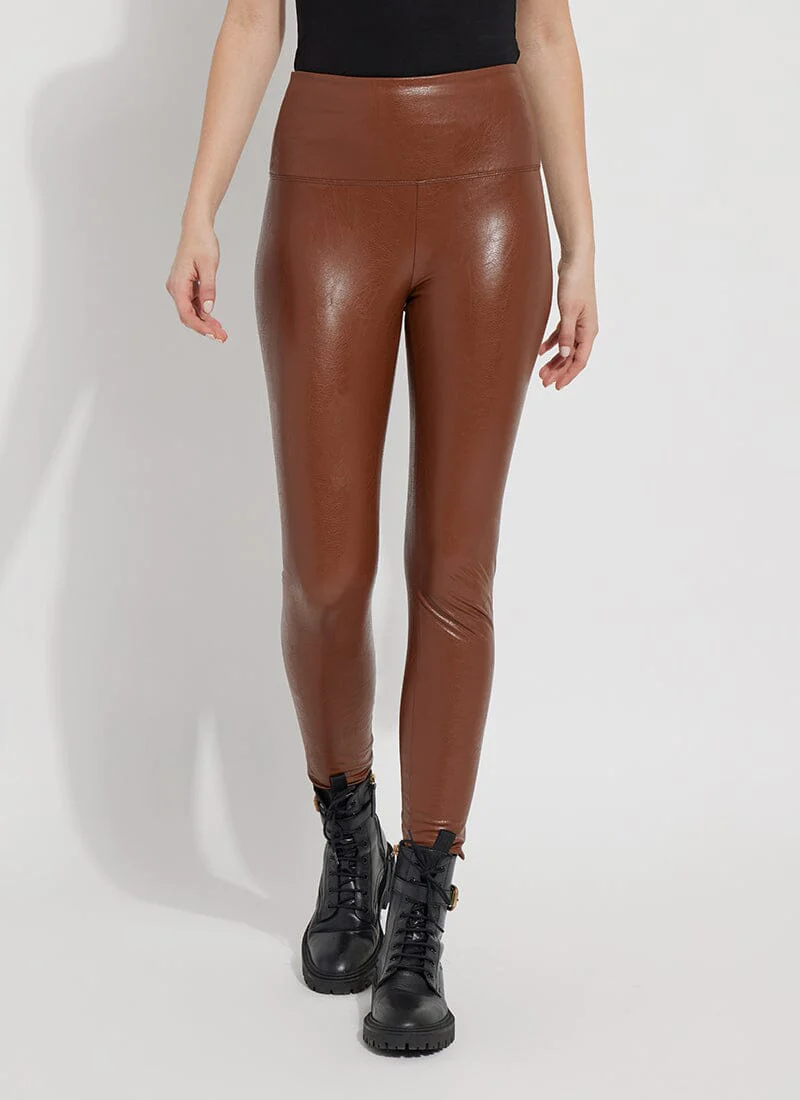 Textured Leather Legging