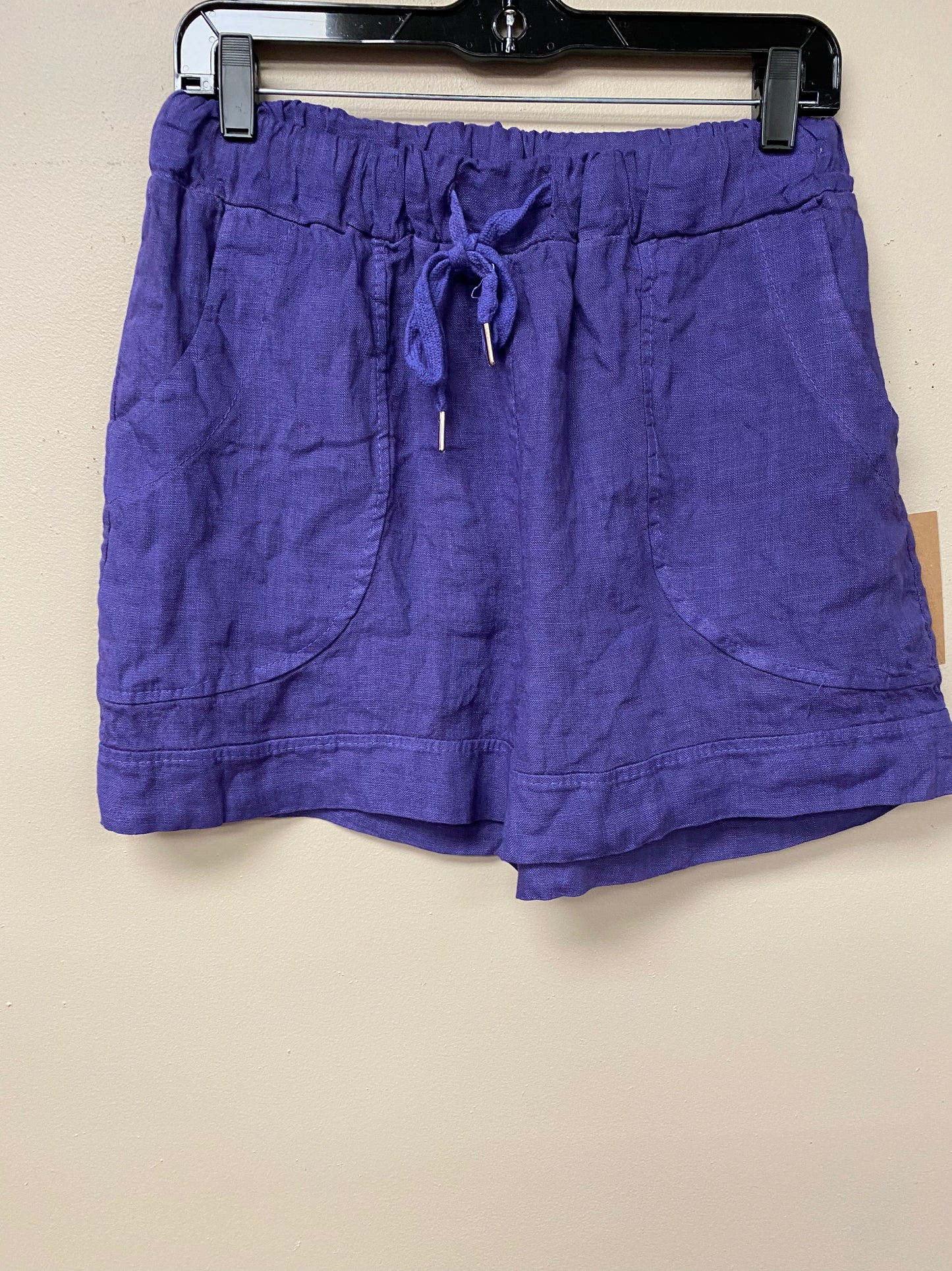 Italian drawstring linen shorts