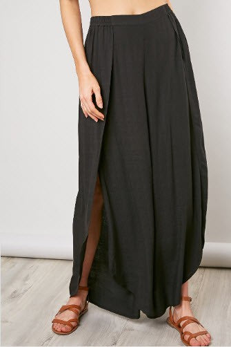 Palazzo side slit pants.