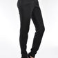 Skinny leg knit trouser with a side zipper.