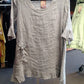 Linen Cotton Blend One Pocket Dress /Tunic
