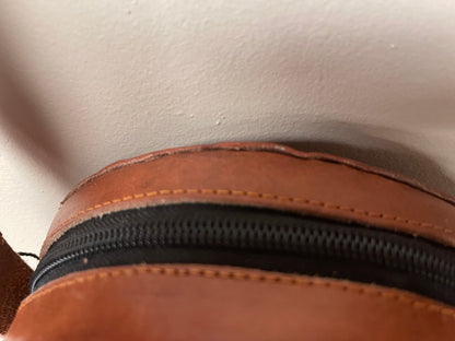 #1 Small Round Leather Bag.
